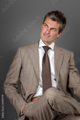 classic elegant man smiling