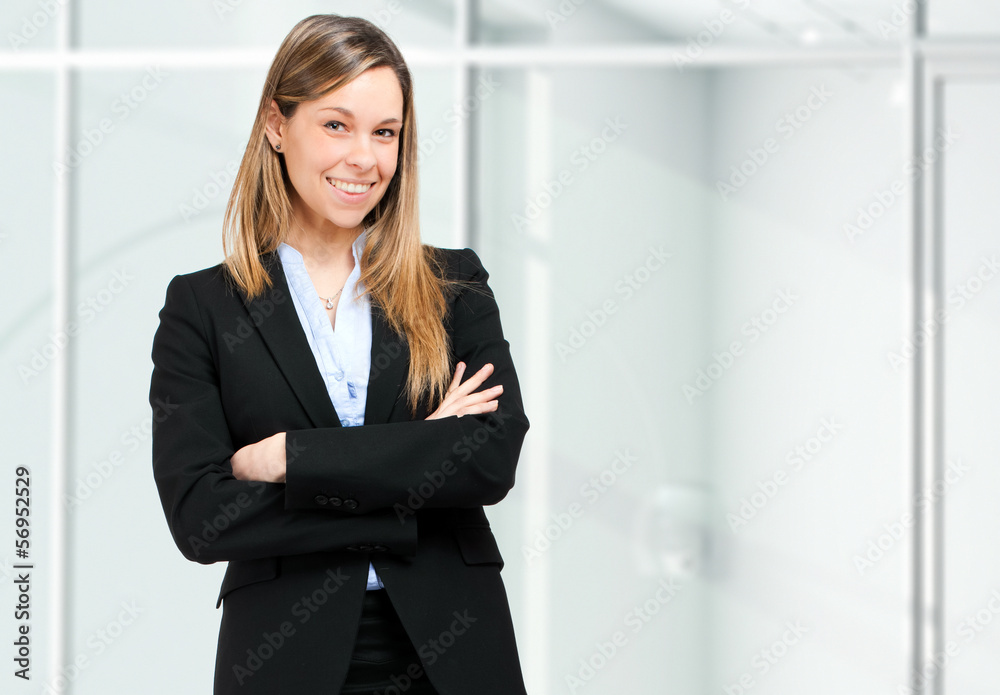 Young businesswoman portrait in her office Young businesswoman portrait in her office