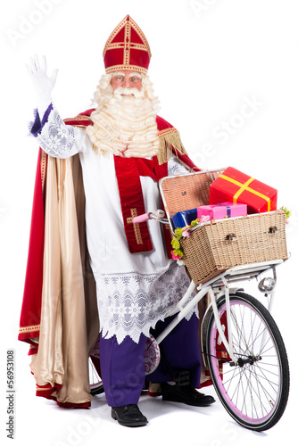Sinterklaas on a bike
