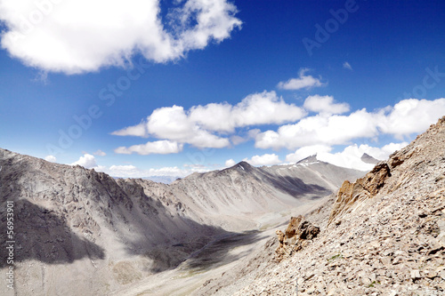 A view from Khardung La or Khardung pass
