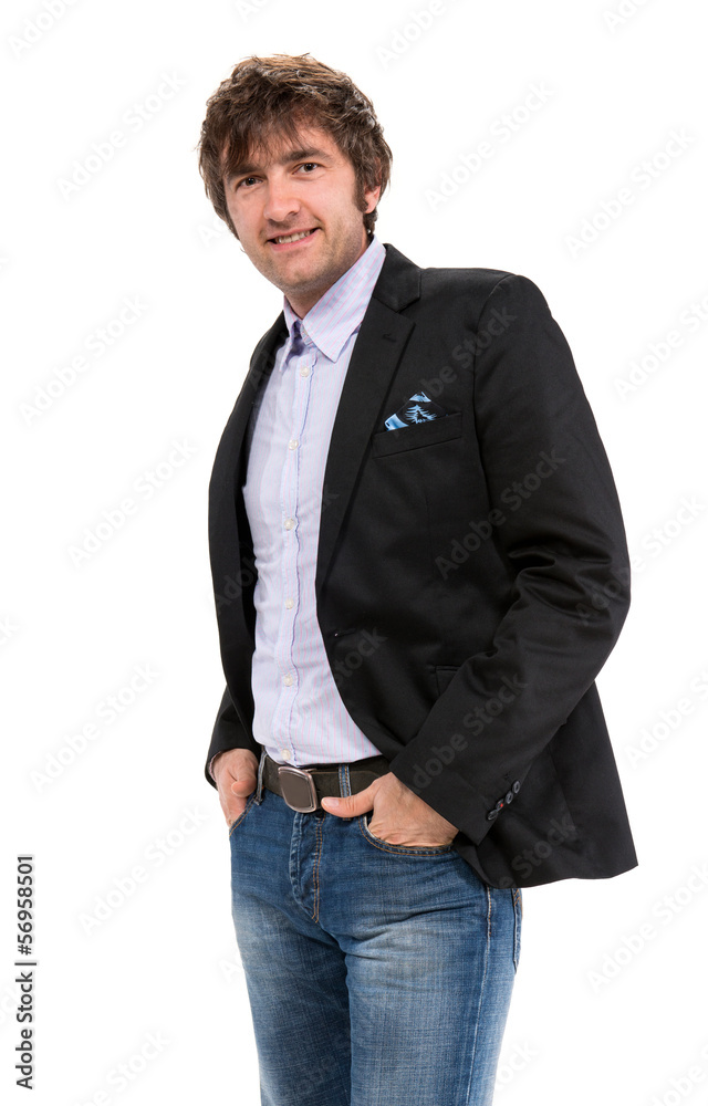 Picture of handsome smiling man Picture of handsome smiling man