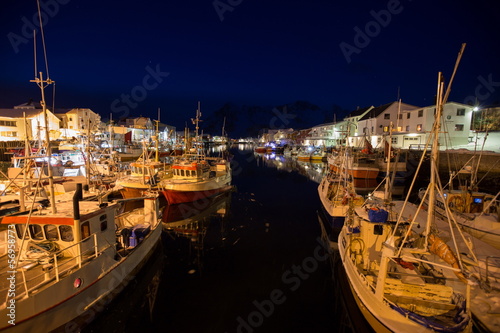 Wallpaper Mural fishing boats at the  harbor Torontodigital.ca