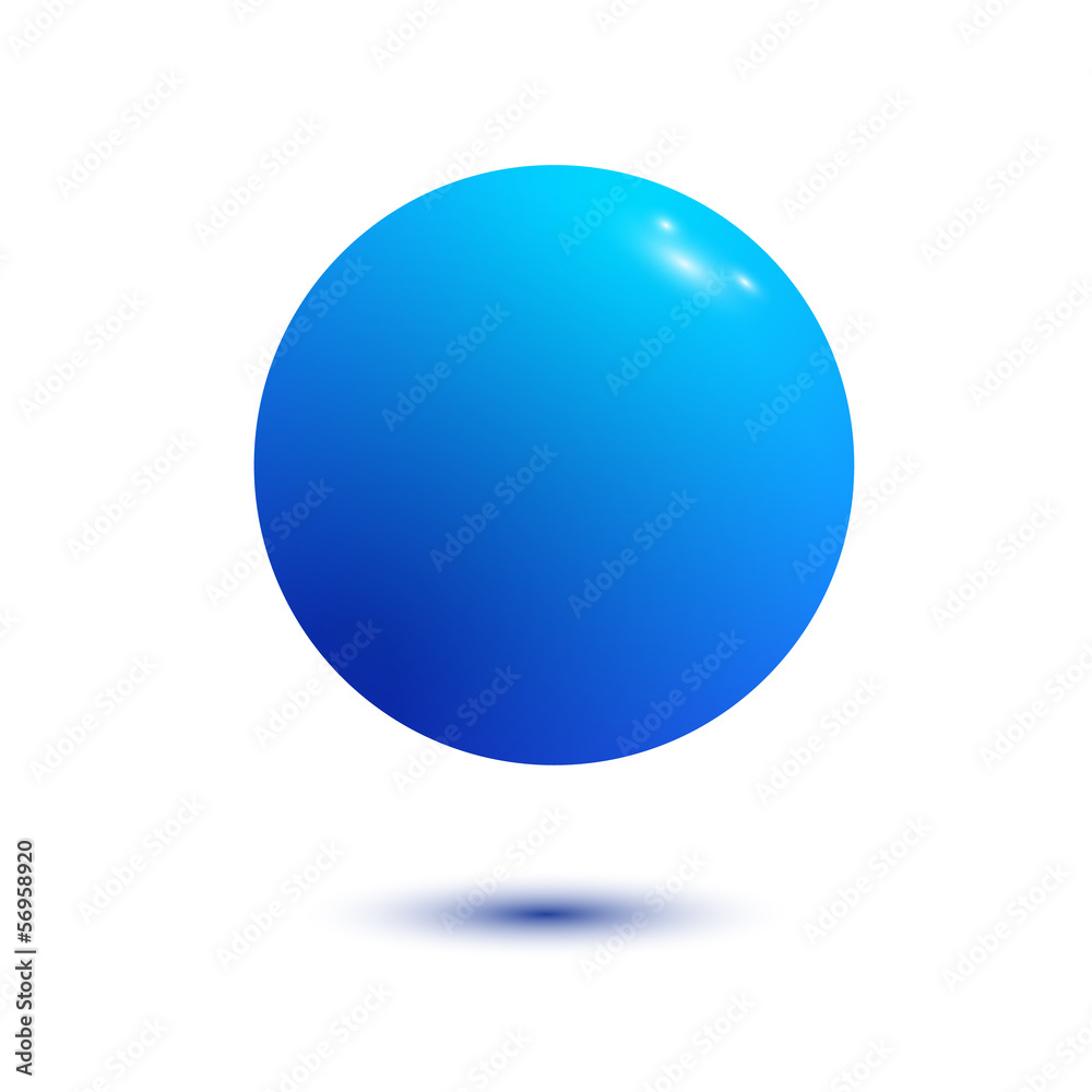 Blue Ball isolated