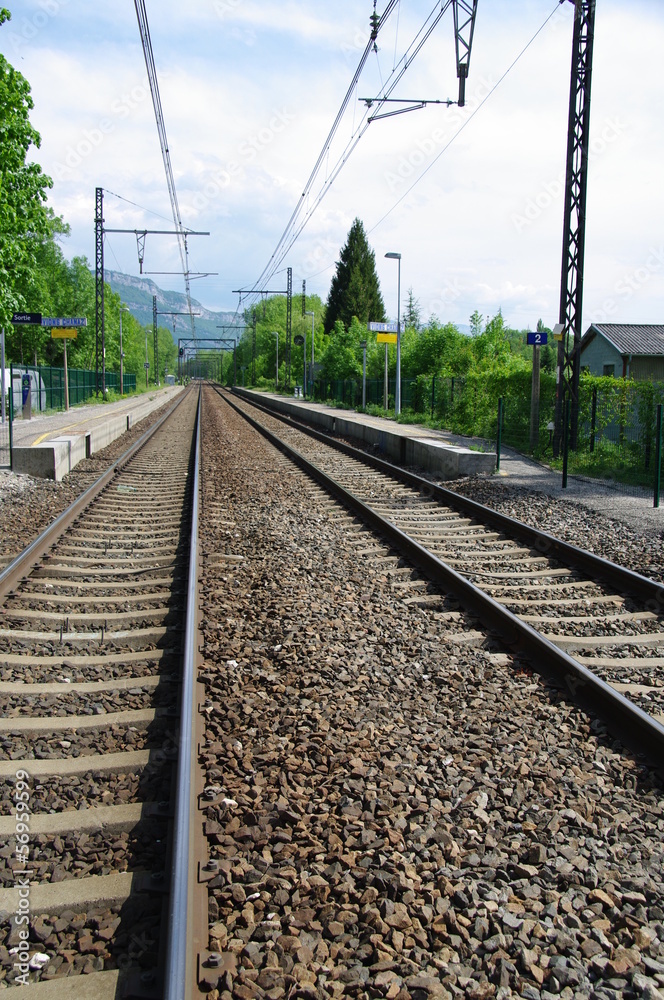 Obraz premium Voie ferrée française