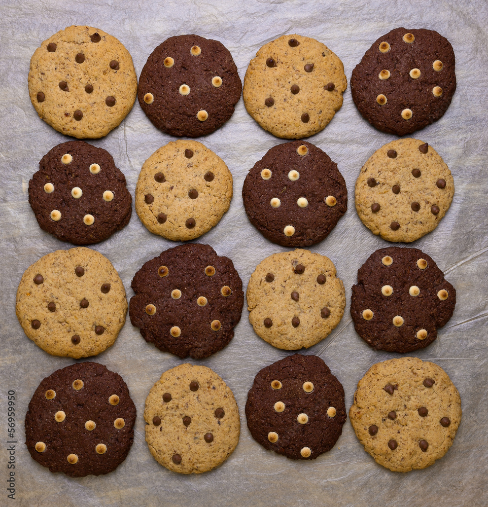 Chocolate Chip Cookies Pattern Chocolate Chip Cookies Pattern