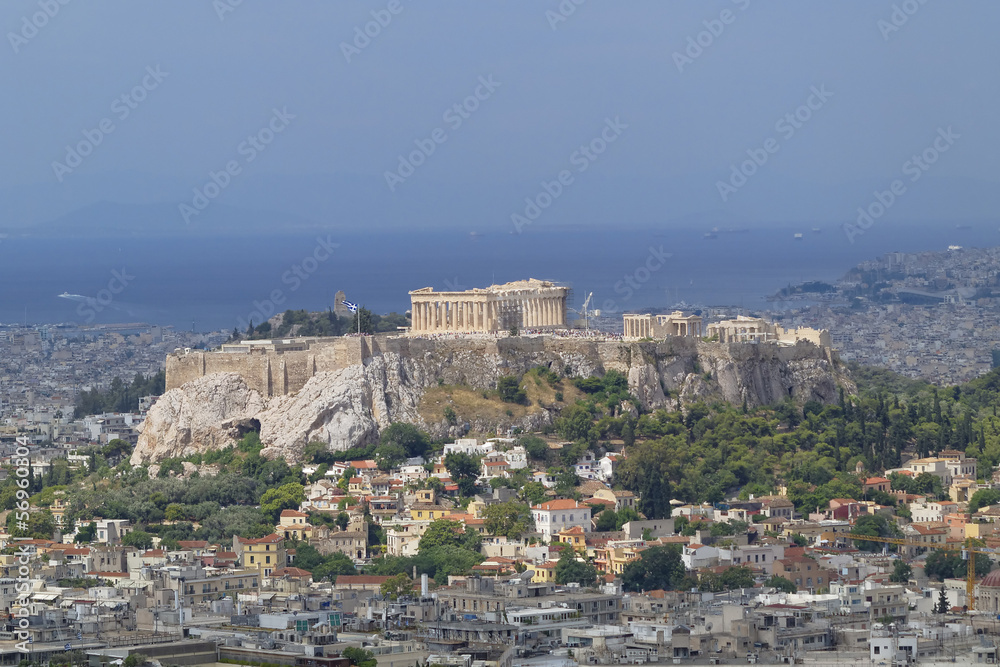 Parthenon, Acropolis and Athens cityscape, Greece