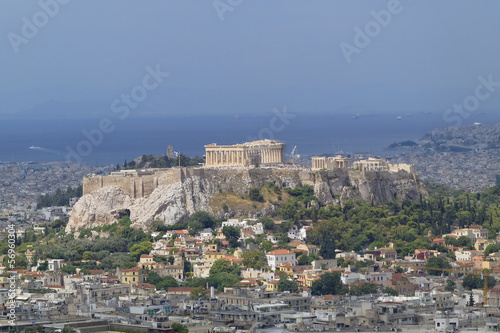 Parthenon, Acropolis and Athens cityscape, Greece