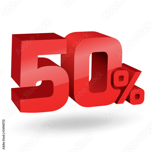50 percent illustration