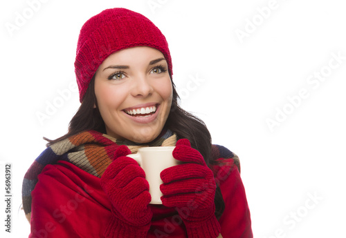 Mixed Race Woman Wearing Mi...