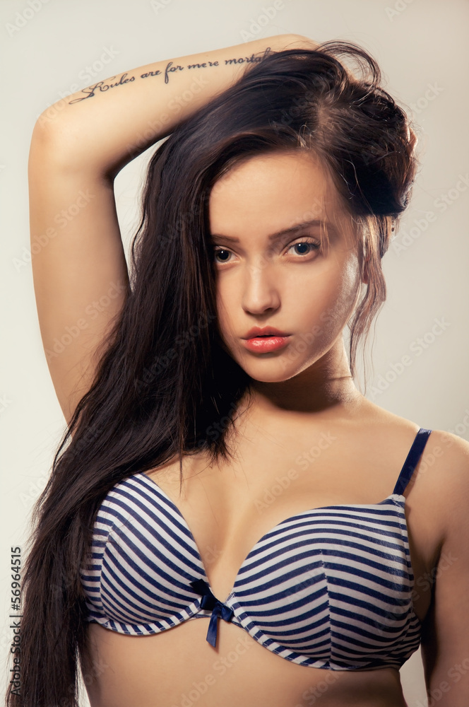 Fototapeta premium sensual girl with long hairs