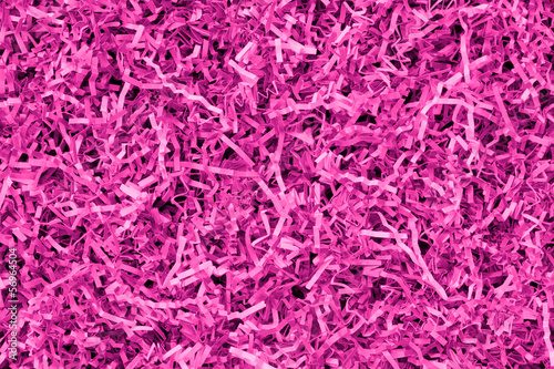 Pink and magenta shredded paper packaging material background