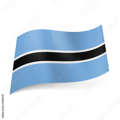 Free Download State flag of Botswana. - GFXLoad