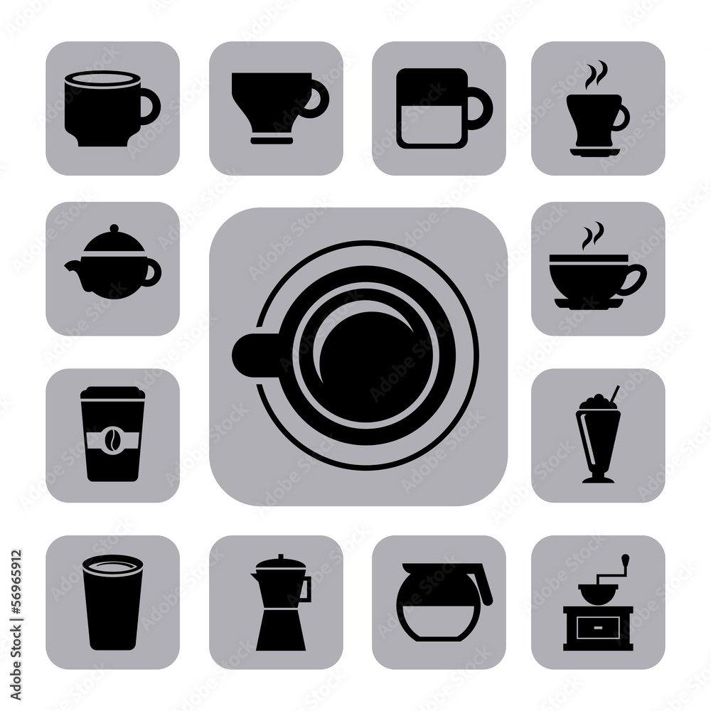 coffee icons coffee icons