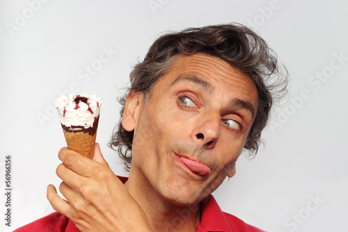 Tableau sur toile crazy for ice cream