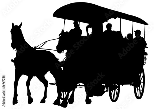 Coach and horses