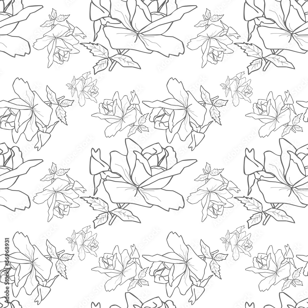 Rose seamless pattern Rose seamless pattern