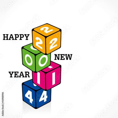 creative happy new year 2014 background vector