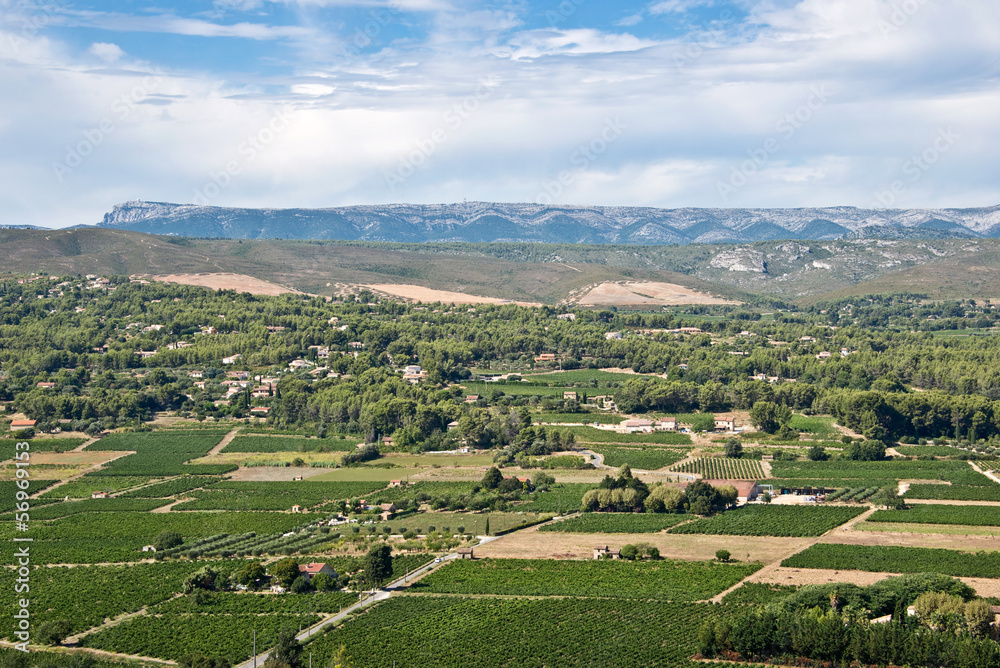 Vignoble de Bandol, massif de la Sainte Baume, Frande