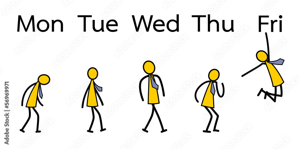 Emotion Of Worker From Monday To Friday Stock Vector Adobe Stock emotion-of-worker-from-monday-to-friday-stock-vector-adobe-stock