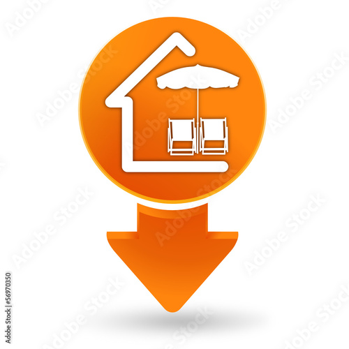 maison de vacances sur signet orange