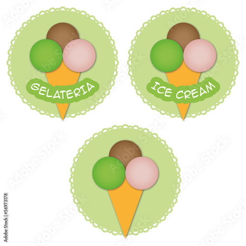 Ice cream logo