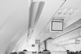 Interior of a commercial airplane