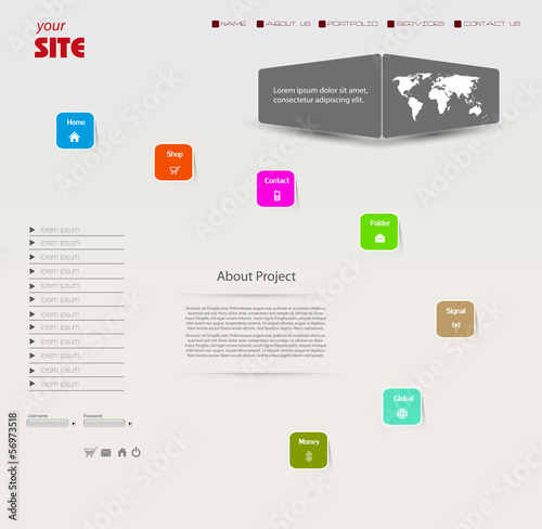 Business website template, easy all editable