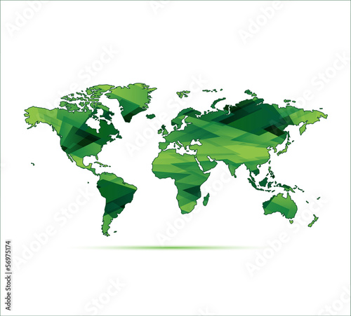 planisphère vert
