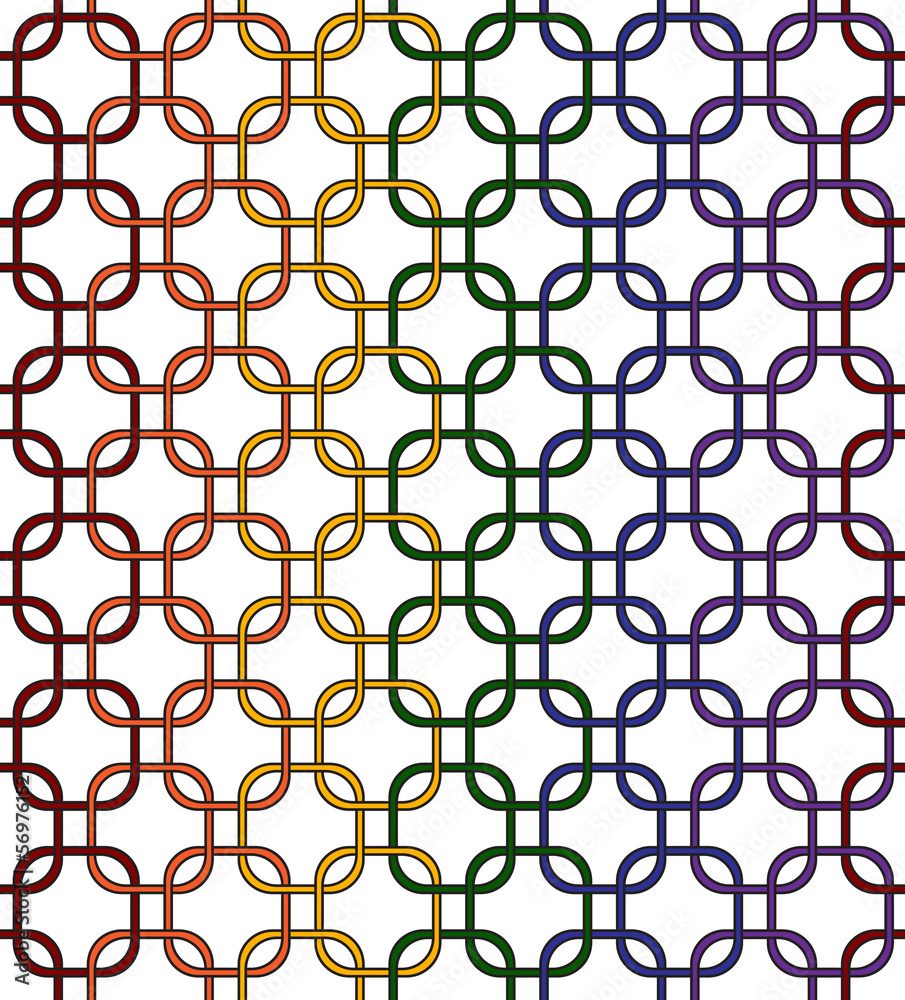 Gay Pride Color Interlaced Squares Textured Fabric Background Gay Pride Color Interlaced Squares Textured Fabric Background