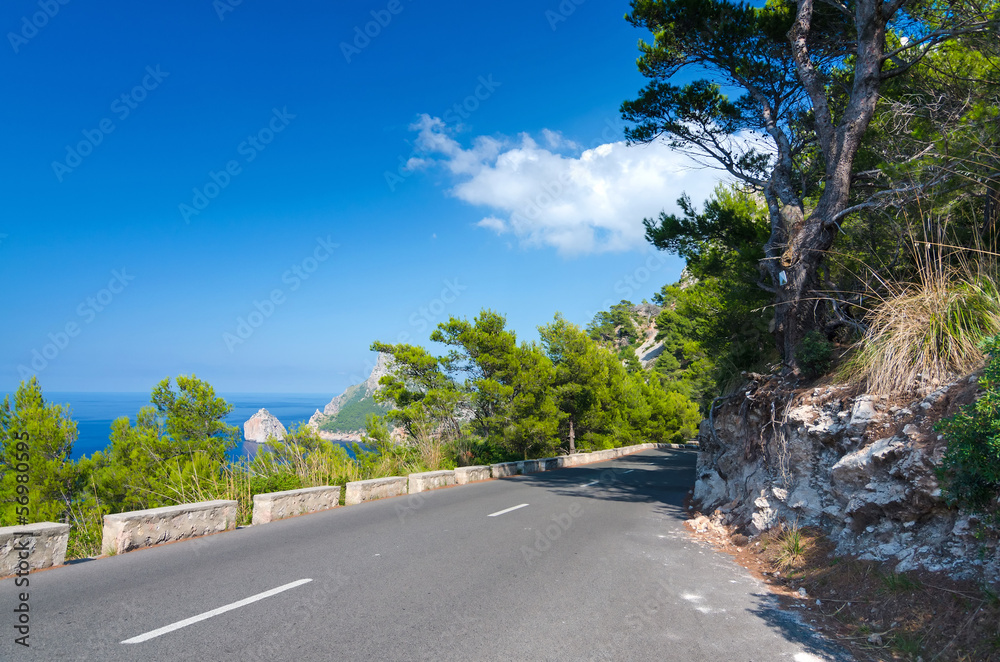 Fototapeta premium Road to Formentor cape