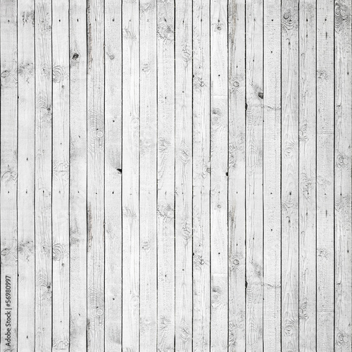 Seamless background texture of white wooden wall