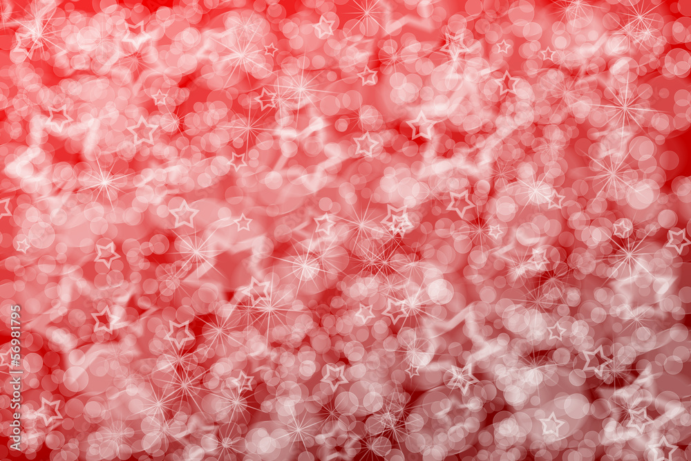Decorative christmas background with bokeh lights and stars Decorative christmas background with bokeh lights and stars