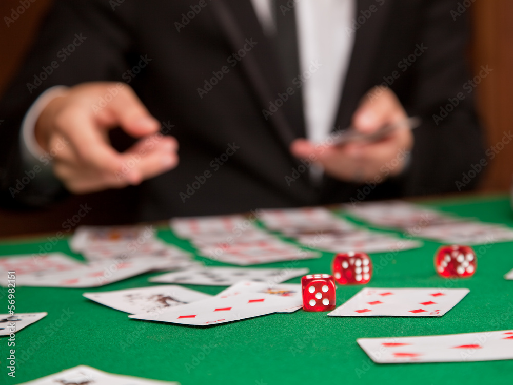 the man behind the game table the man behind the game table