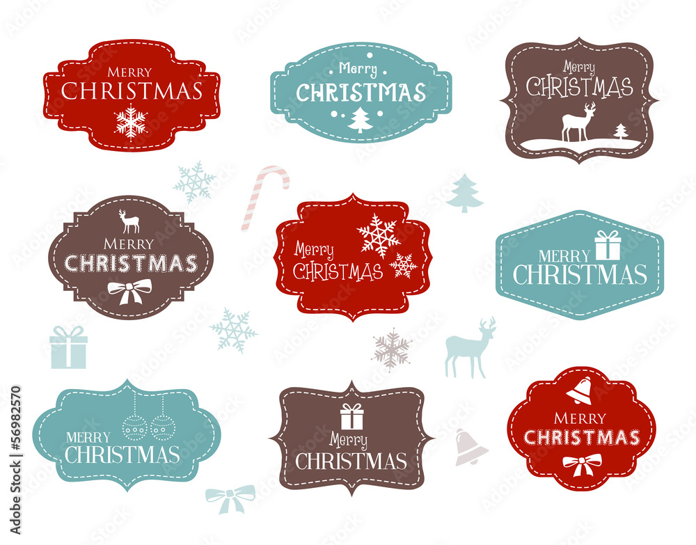 Collection of Christmas Labels