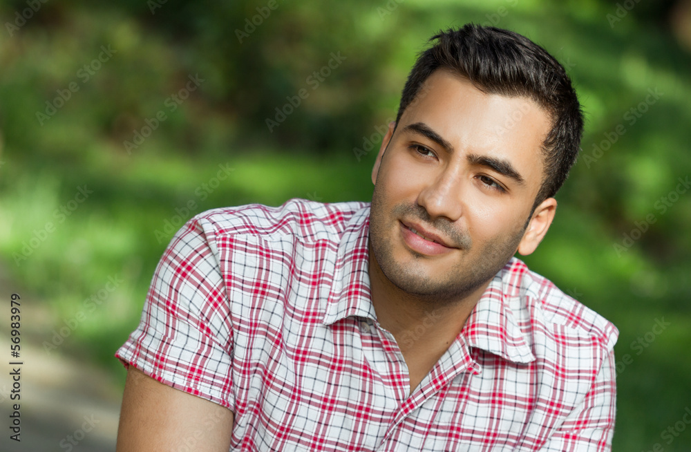 Gorgeous young attracive man in nature Gorgeous young attracive man in nature
