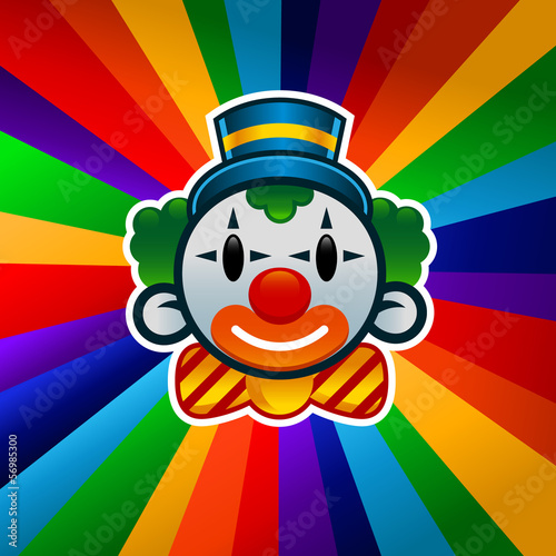 Colorful Birthday Clown