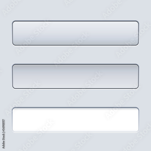Interface rectangular button template with text field