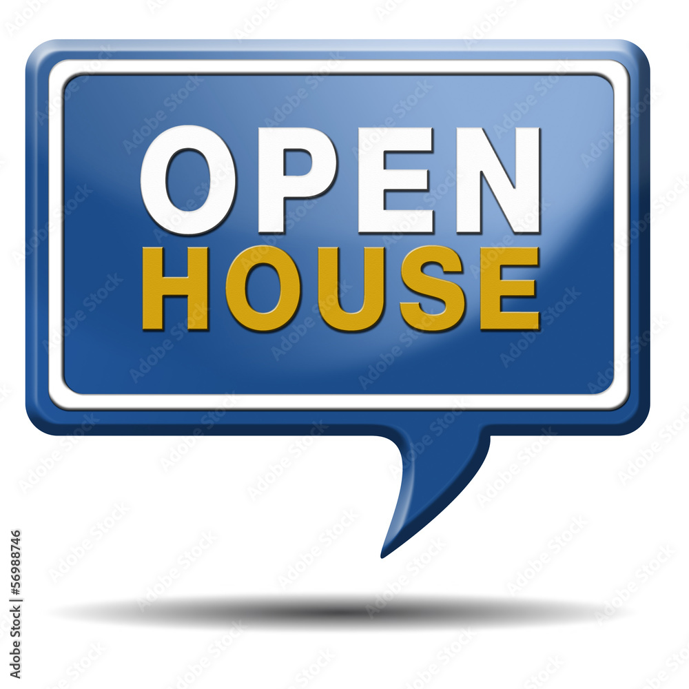 Open house sign