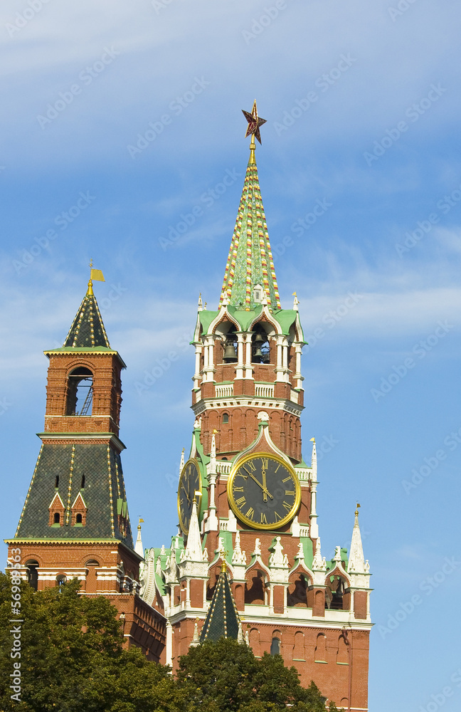 Moscow, towers of Kremlin