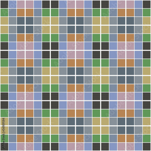 Design | Piastrellato colorato | Quadrati