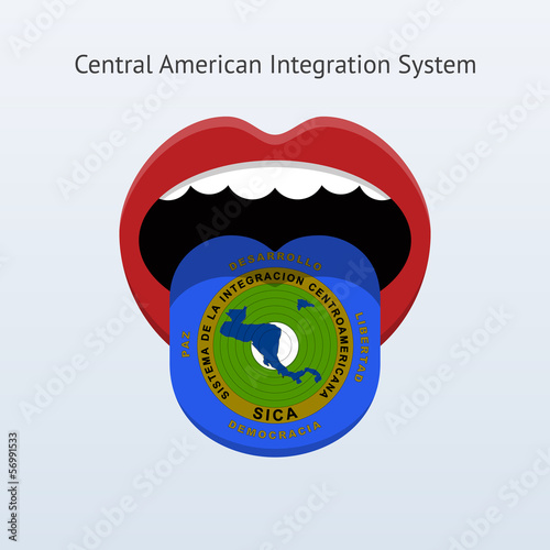 Central American Integration System flag. photo