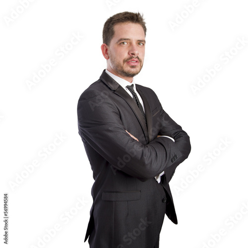 Business man arms crossed