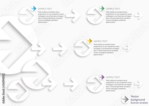 Infographics Vector Background Arrow