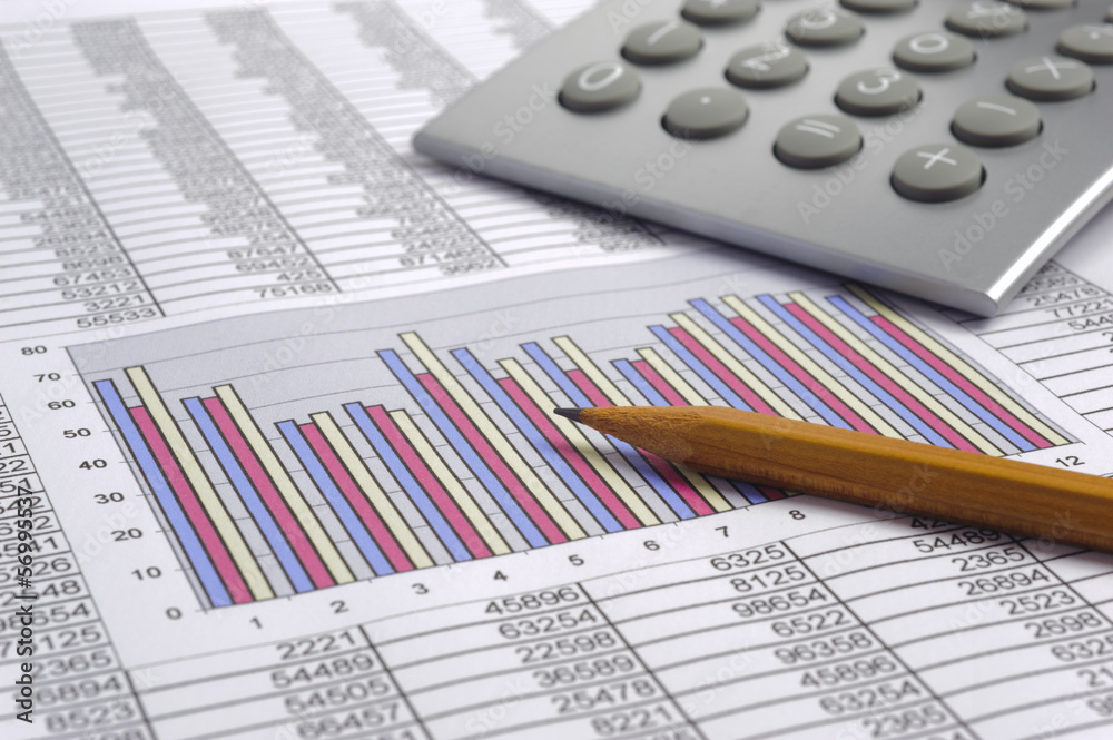 Obraz premium finance business calculation