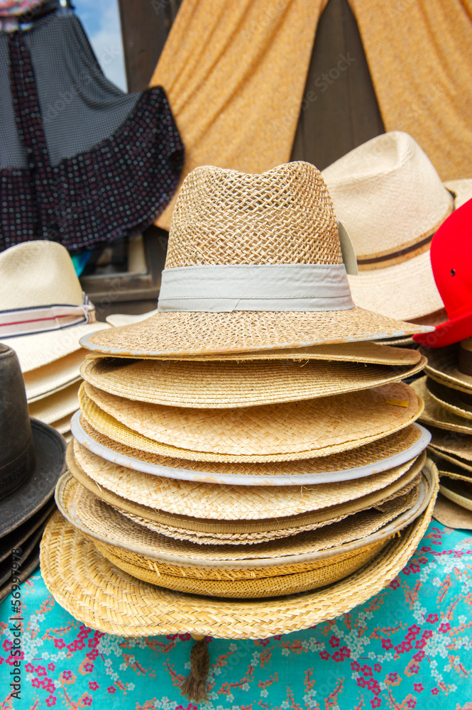 Straw summer hats