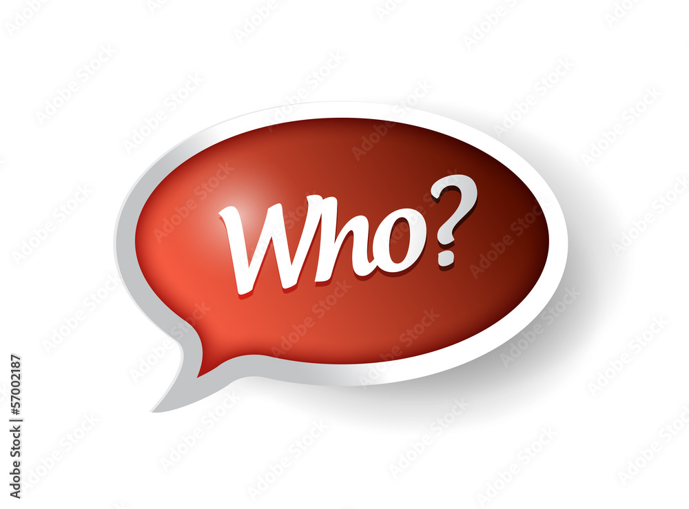 who message bubble illustration design who message bubble illustration design
