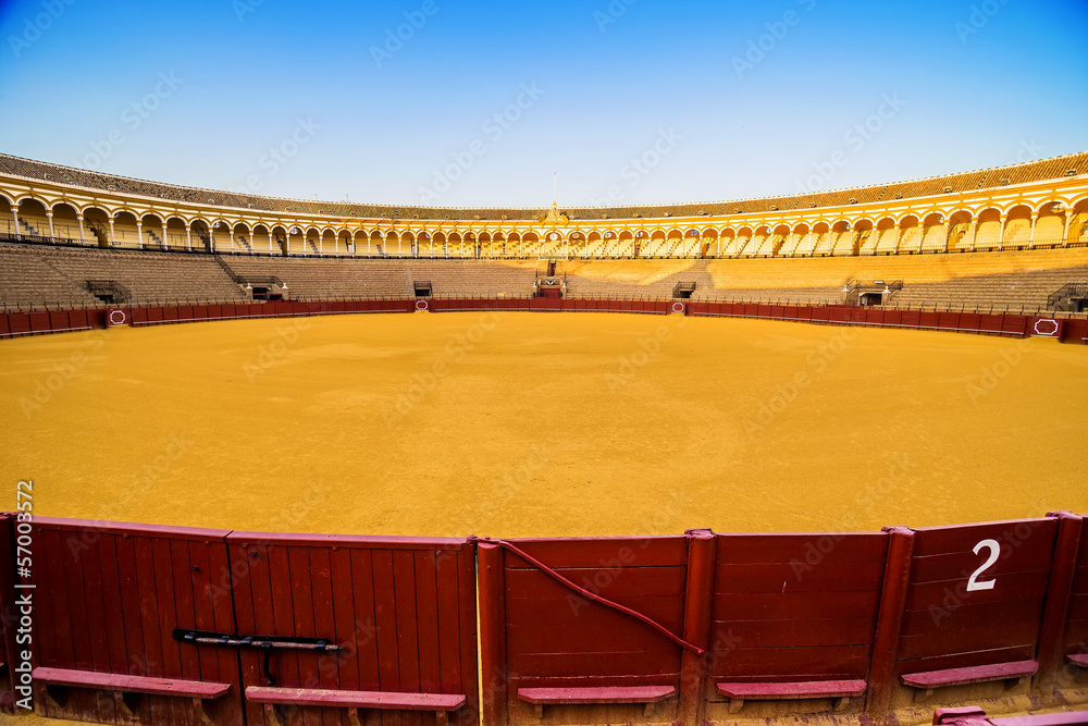 Bullfight arena (Plaza de toros de la Real Maestranza) Sevilla.