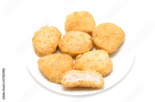 Fried chicken nuggets