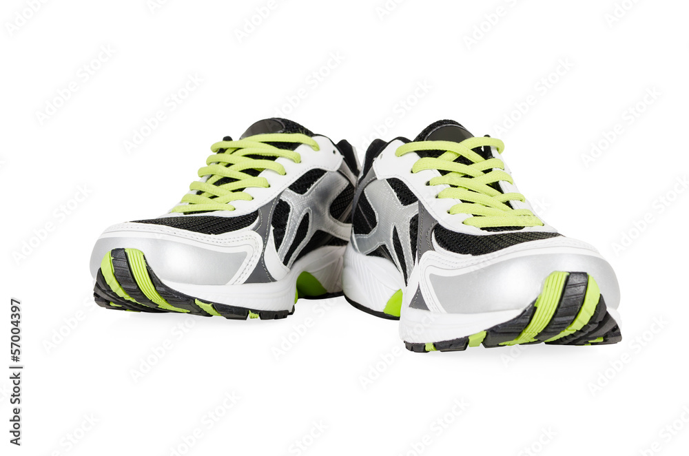 White sneakers isolated on white White sneakers isolated on white