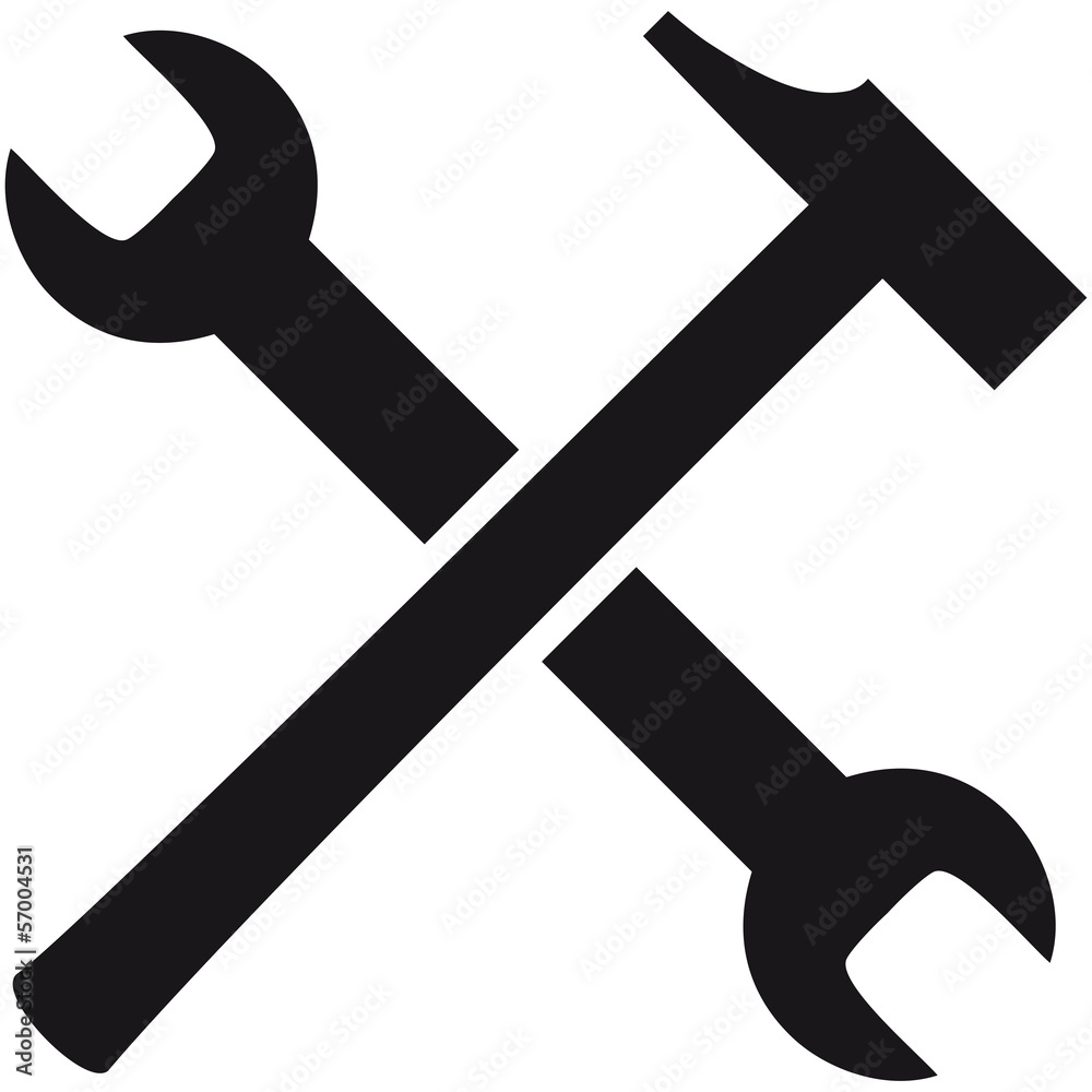 Wrench And Hammer Logo Design Wrench And Hammer Logo Design